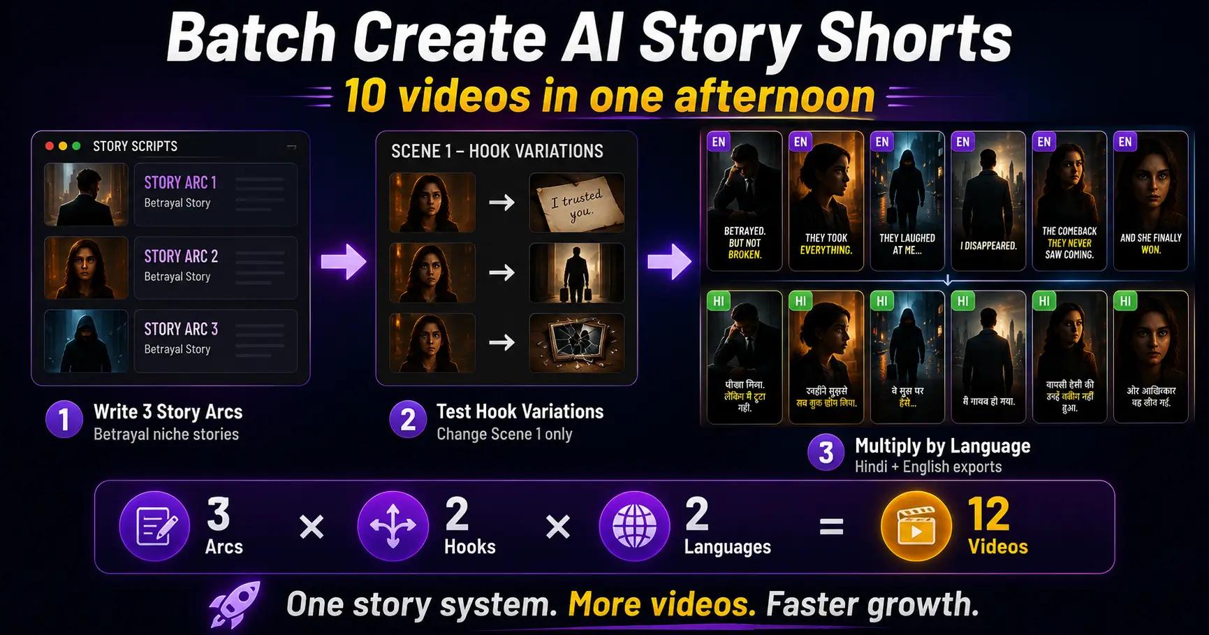 How to Batch-Create AI Story Shorts (10 Videos in One Afternoon)