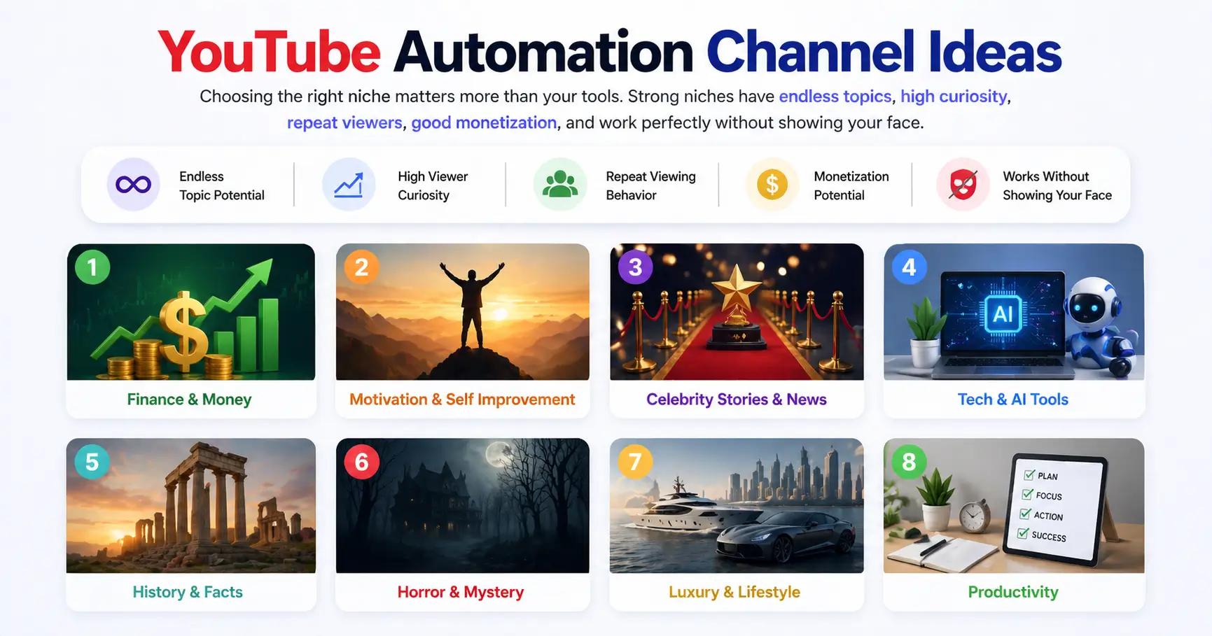 youtube automation channel ideas