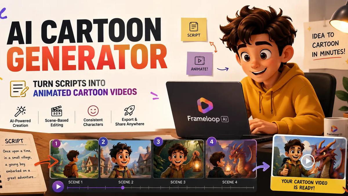 AI Cartoon Generator Turn Scripts Into Animated Cartoon Videos