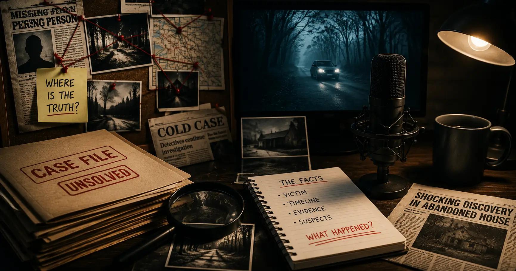 True crime and mystery narration