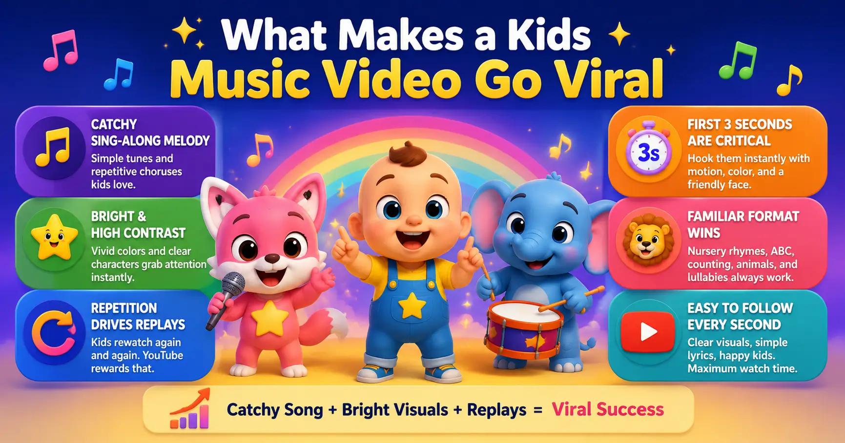 What makes a kids music video go viral