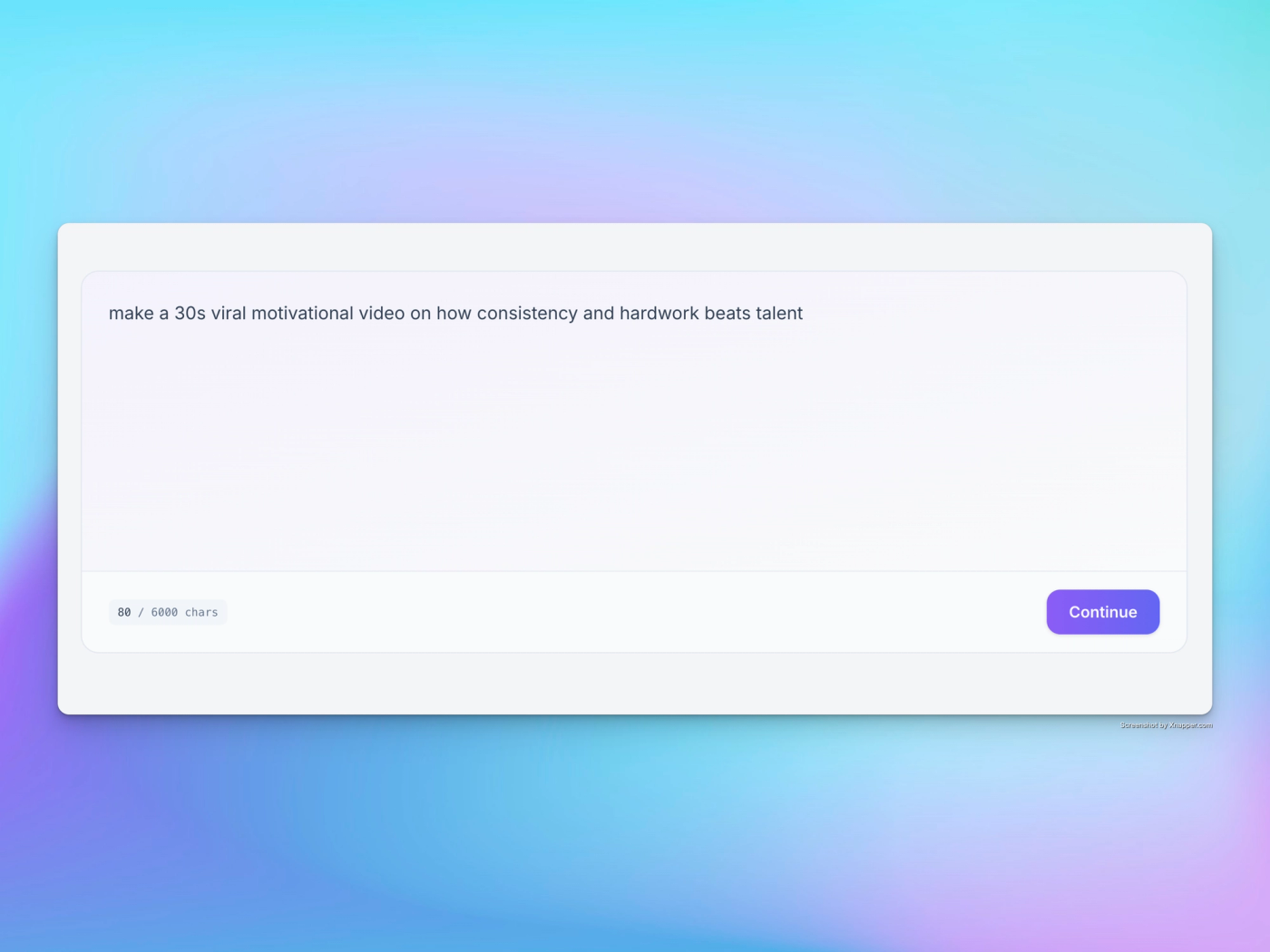 intelligent-idea-script-input
