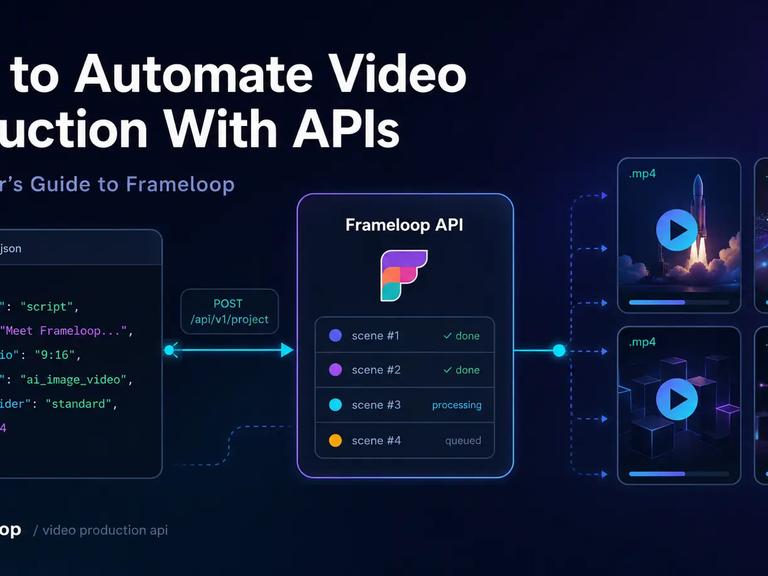 Video Production API Guide: Automate With Frameloop