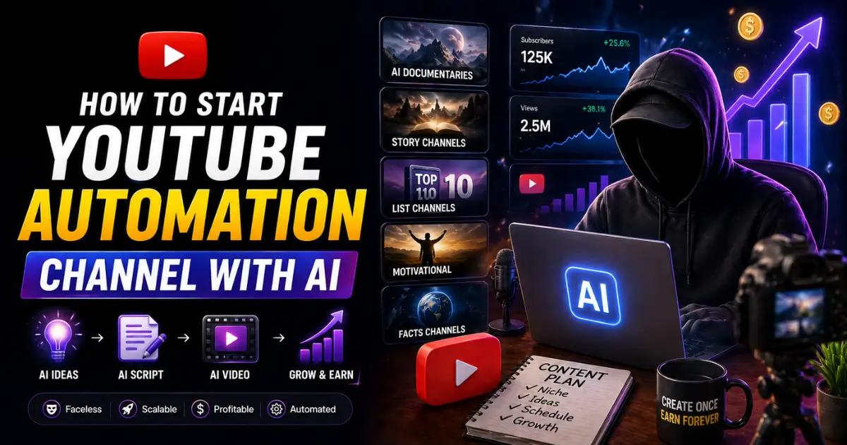 How to Start YouTube Automation Channel with AI
