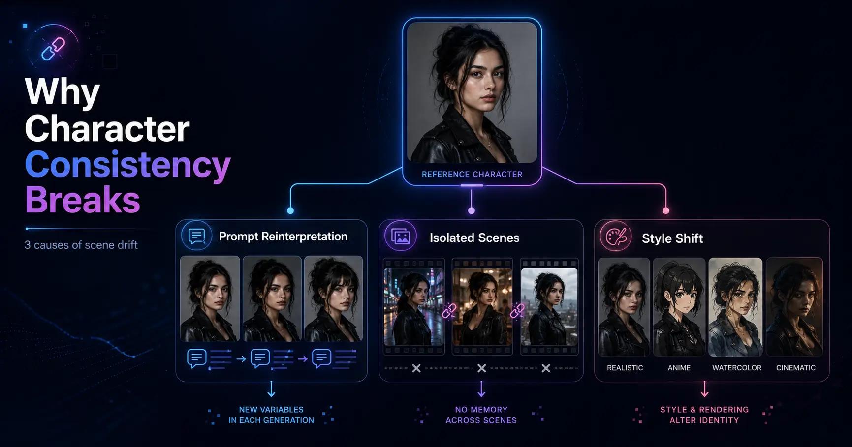 Why AI Character Consistency Breaks Across Scenes
