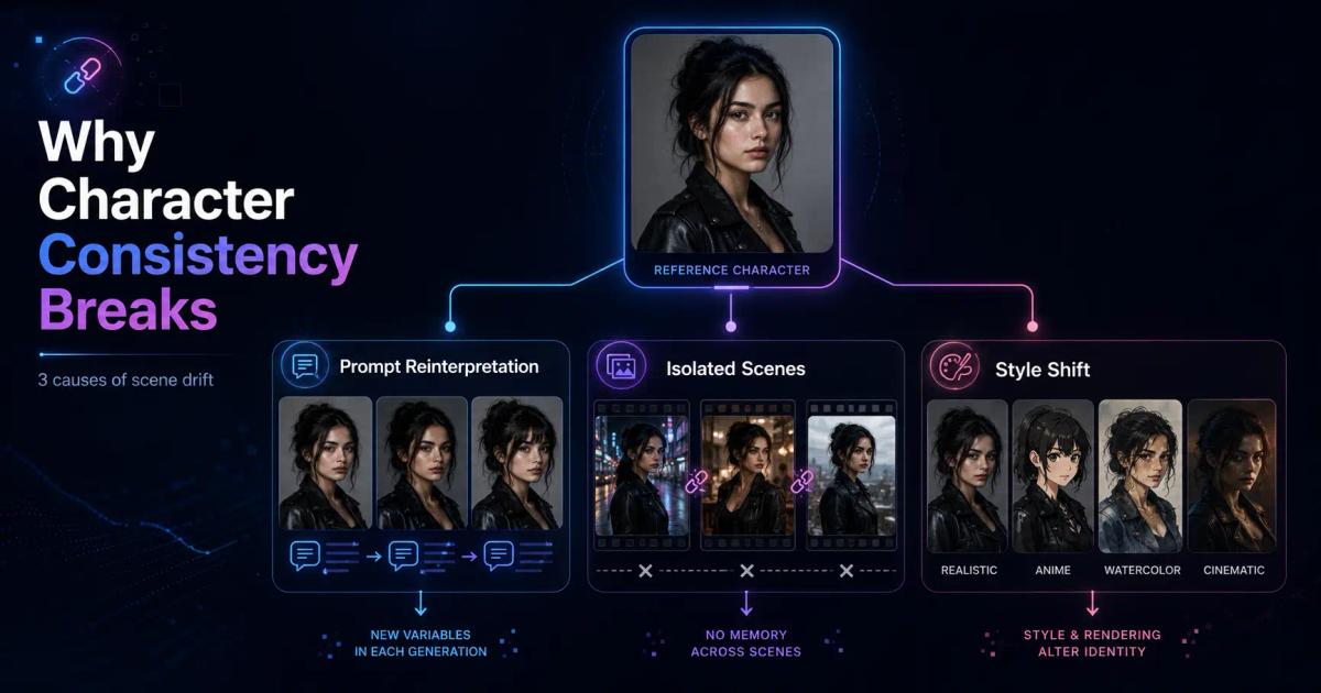 Why AI Character Consistency Breaks Across Scenes