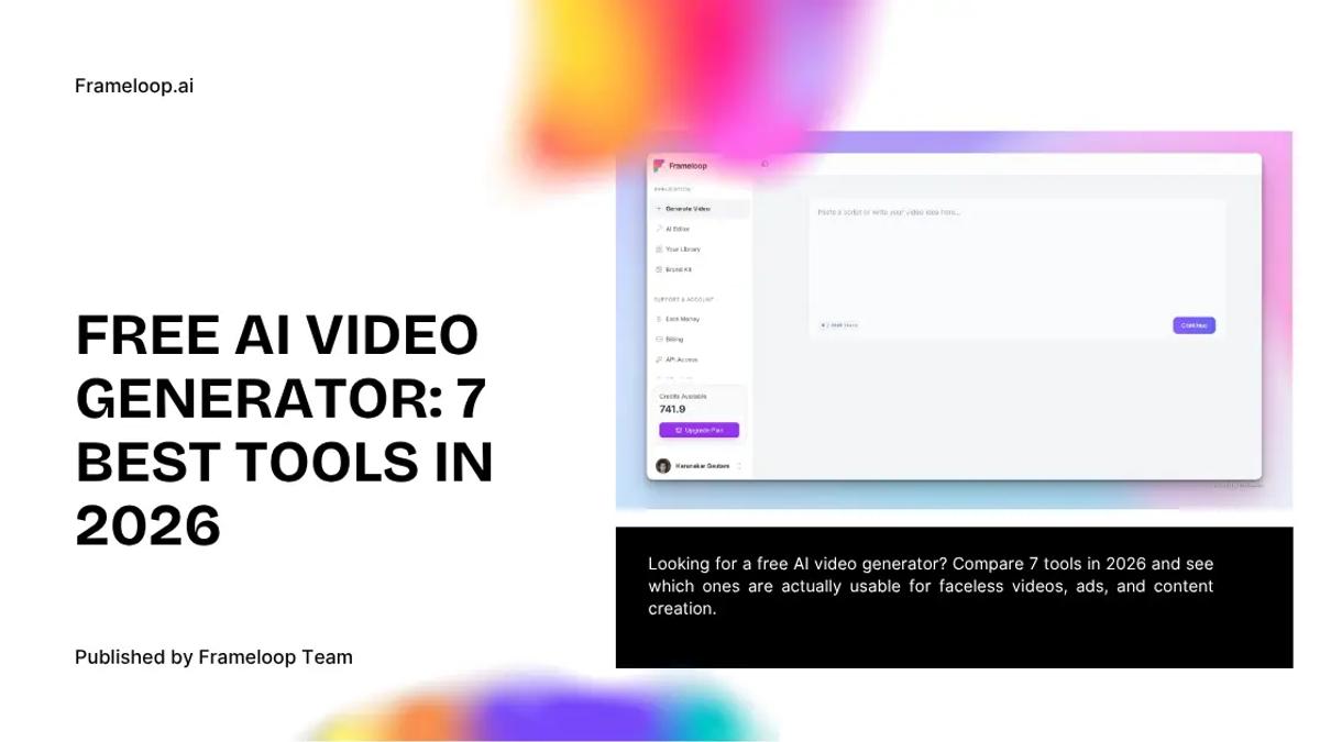 Free AI Video Generator: 7 Best Tools in 2026