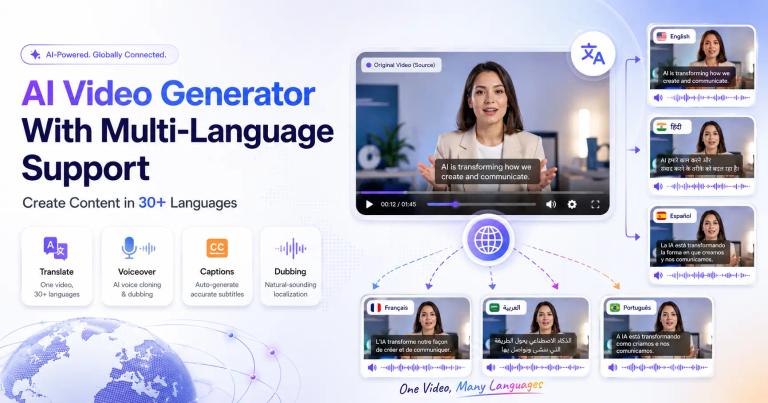 Multilingual AI Video Generator 30+ Languages