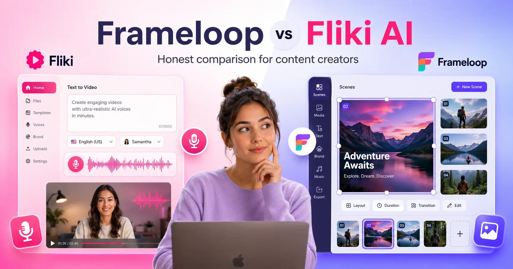 Frameloop vs Fliki AI Honest Comparison for Content Creators