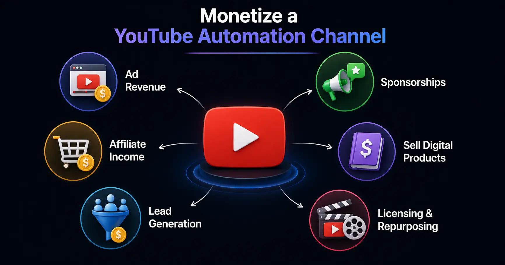 monetize youtube automation channel