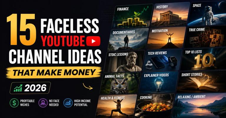 15 Faceless YouTube Channel Ideas That Make Money (2026)