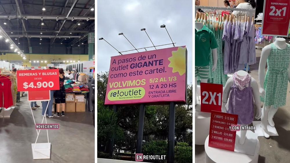 Gran afluencia de público en el mega outlet de La Rural con ofertas desde $4000