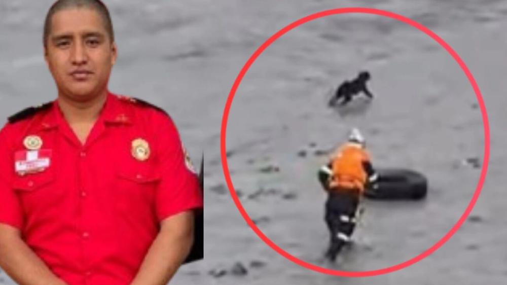Intensa búsqueda de bombero desaparecido tras intento de rescate animal en río peruano