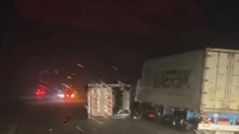 Vientos Huracanados Provocan Múltiples Volcamientos de Camiones en la Autopista Córdoba-Rosario