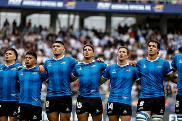 El emotivo tributo de Los Pumas a Maradona: vistieron la mítica camiseta azul de 1986 frente a Inglaterra