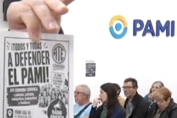 Empleados de PAMI Córdoba protestan contra políticas de ajuste y posible desfinanciamiento
