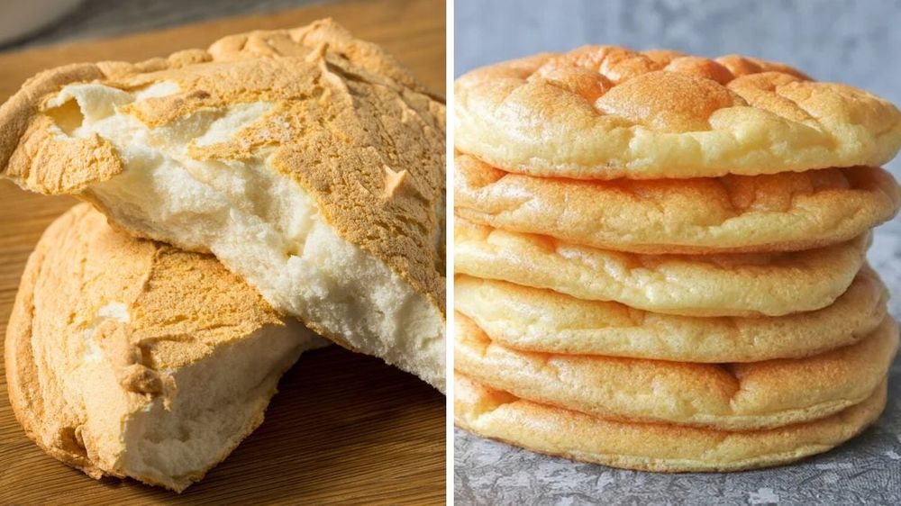 Panificación exprés: Receta sencilla de pan nube con hierbas aromáticas en sartén