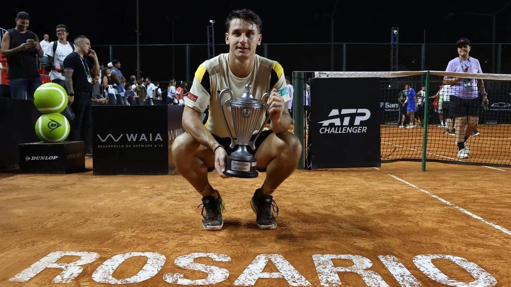 Ugo Carabelli reafirma su dominio en Rosario con un nuevo título Challenger