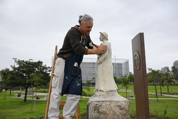 Restaurada la escultura de San José Gabriel Brochero en espacio público céntrico