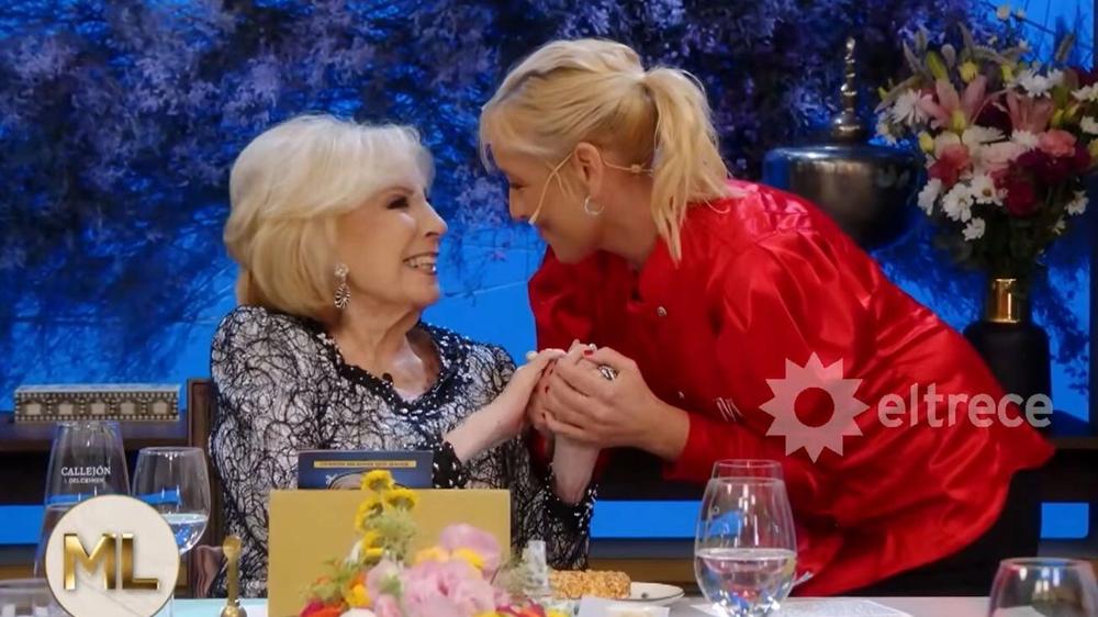 Emotivo reencuentro entre Mirtha Legrand y Jimena Monteverde marcado por el descontento con la emisora
