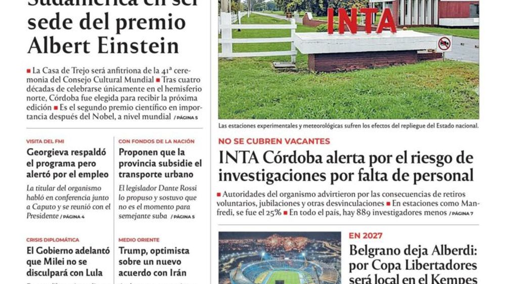 El Día Córdoba presenta su edición impresa del 28 de julio y expande su sistema de distribución domiciliaria