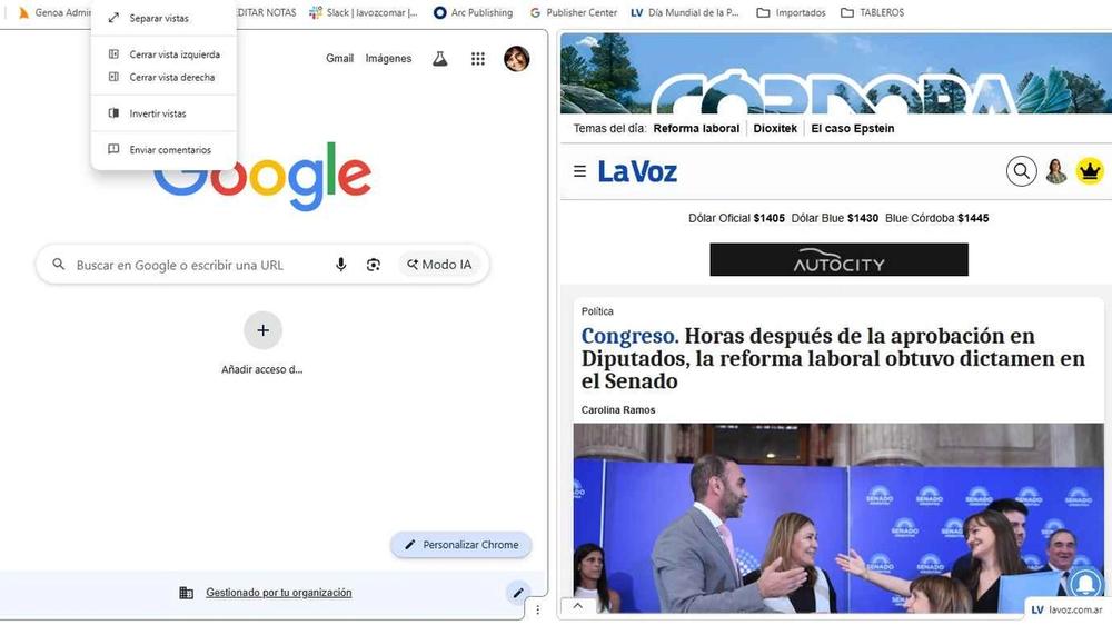 Chrome Introduce la "Vista Dividida": Una Herramienta para Optimizar la Multitarea