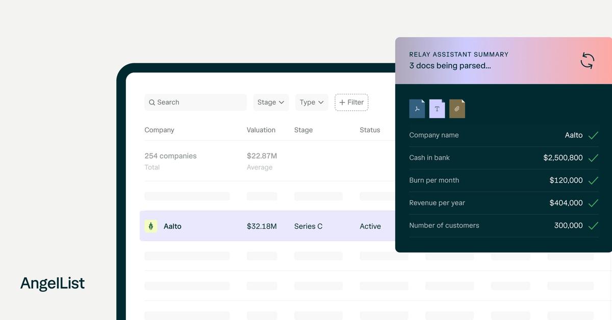 Angellist Designs Relay | AngelList