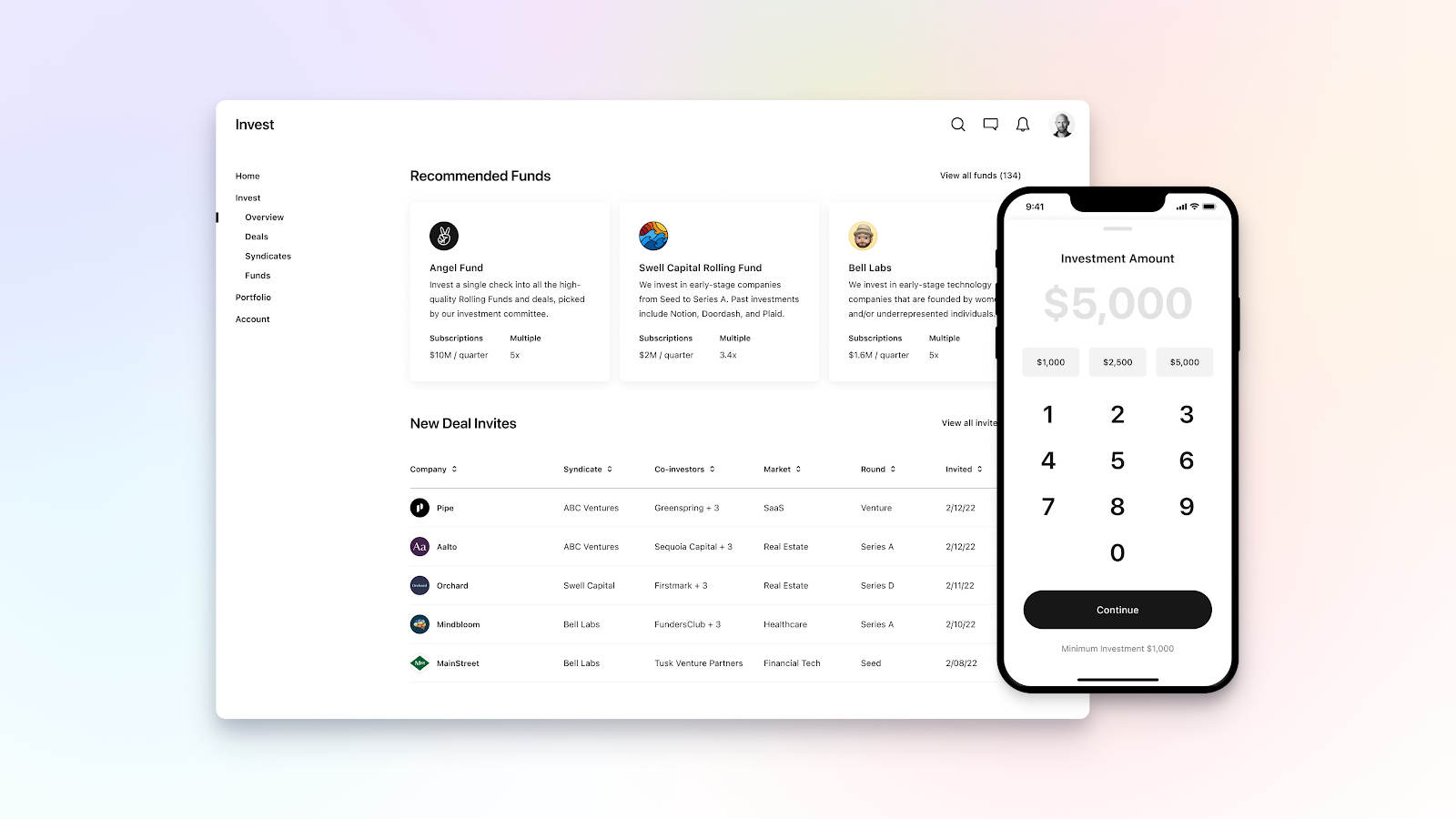 new angellist design