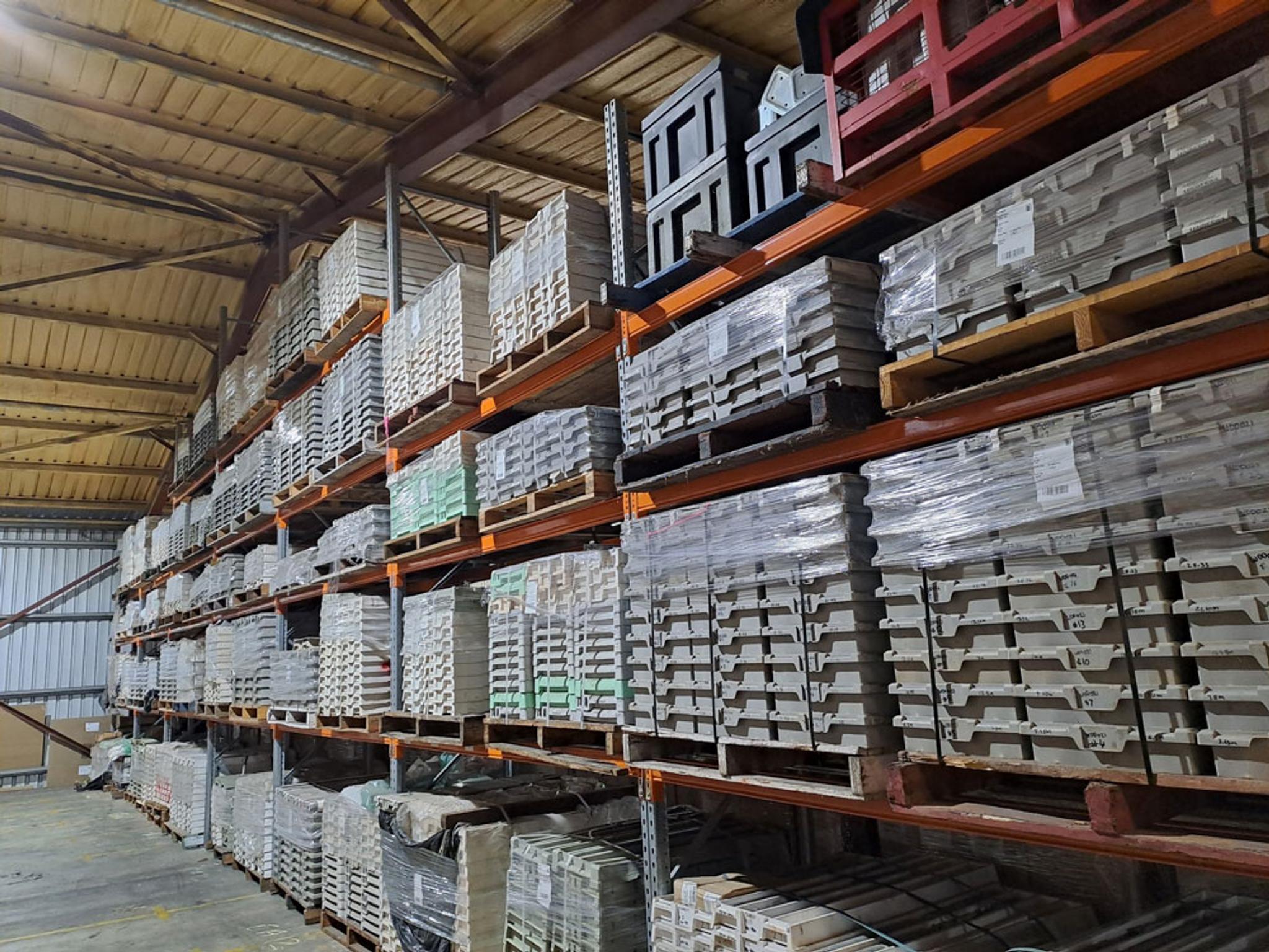 pallets of materials