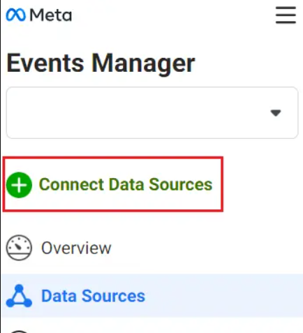 Facebook events manager connecting data sources