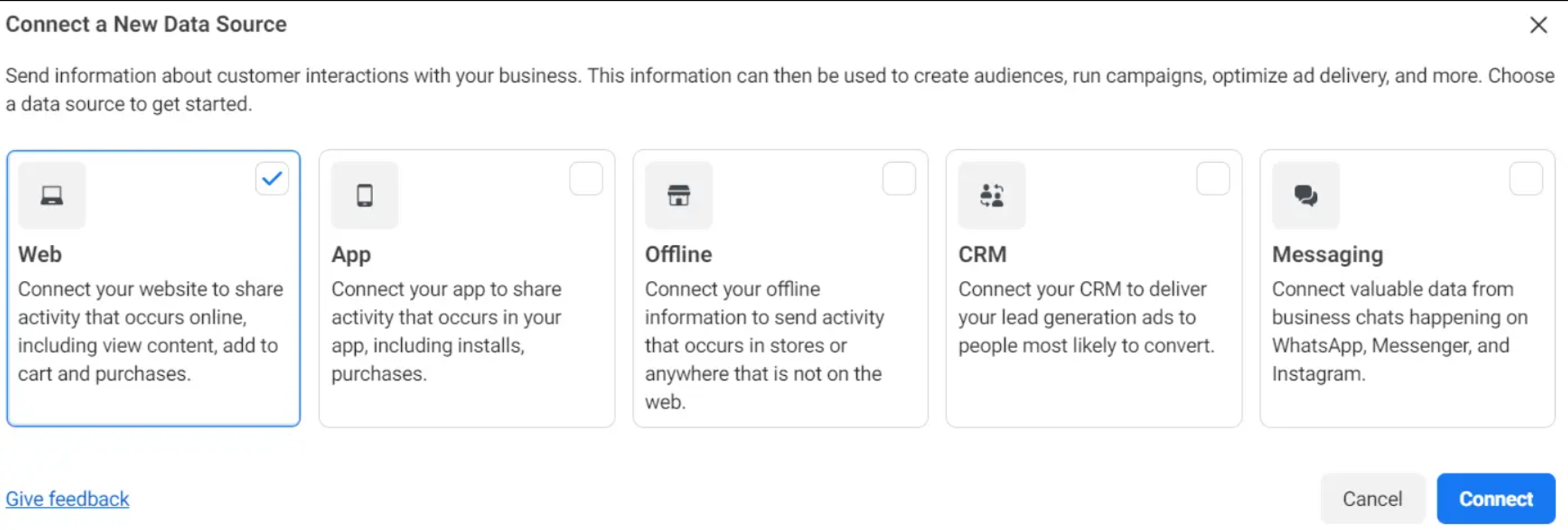 Web data source