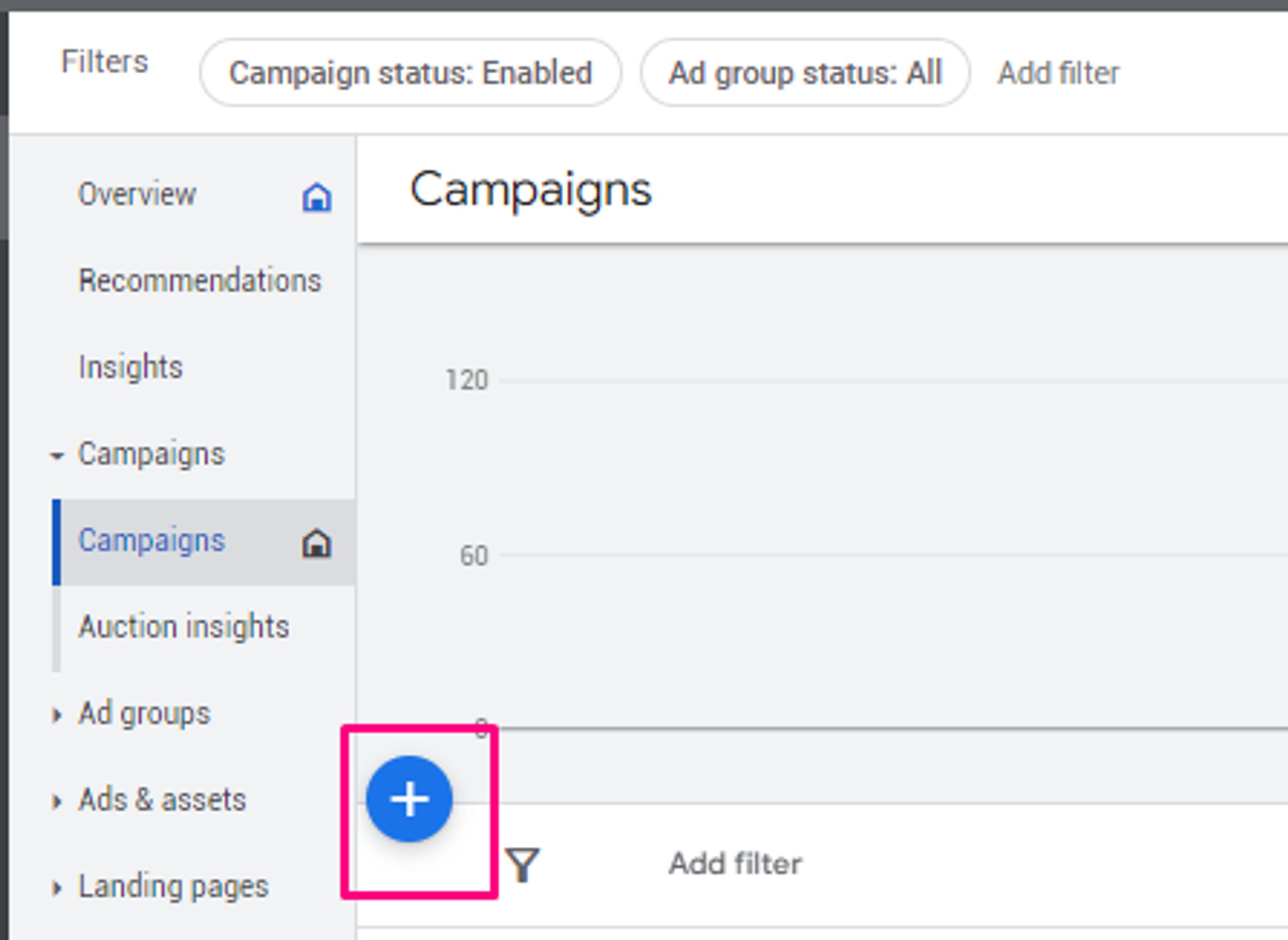 Google ads creating a new campaign