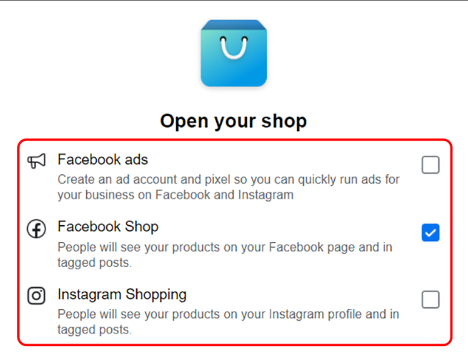 Facebook shop