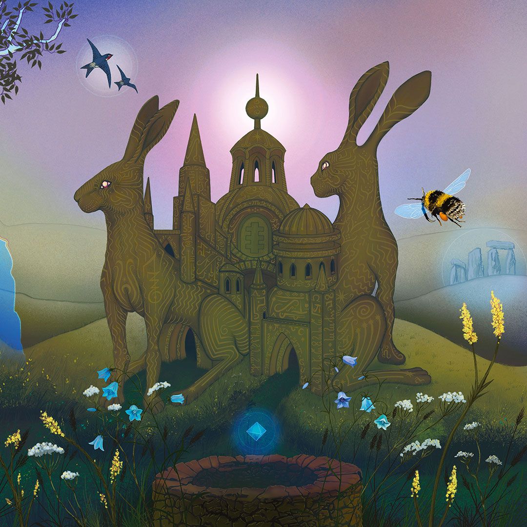 Album Cover, The Green Chapel for the band The Osiris Club, 2020. Digital illustration created in Procreate.