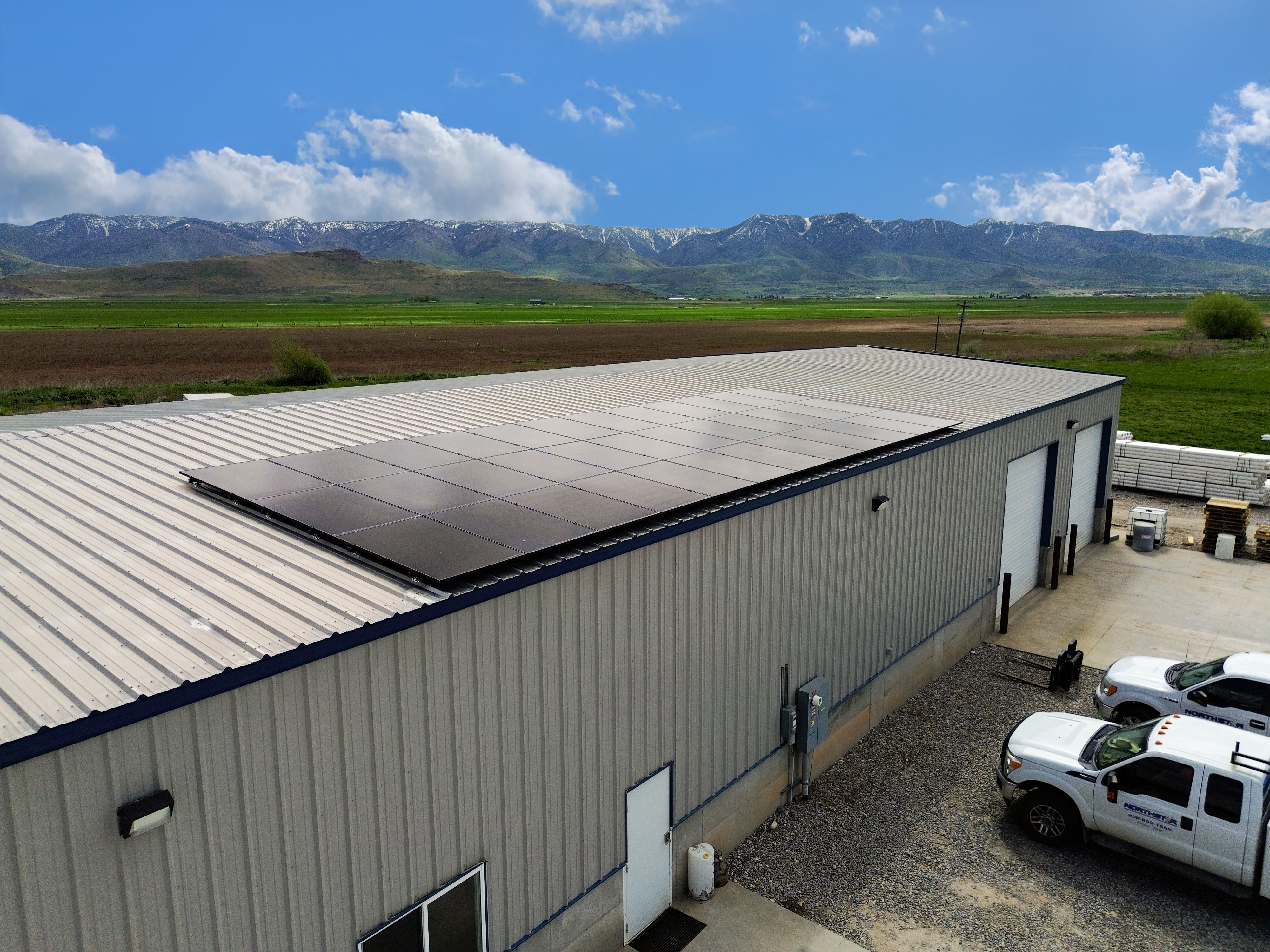 Commercial solar install