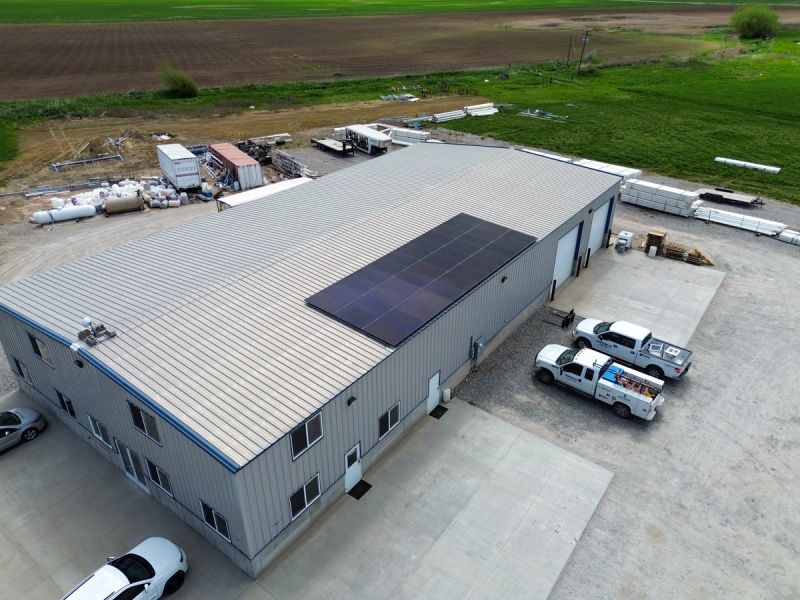 Commercial solar install