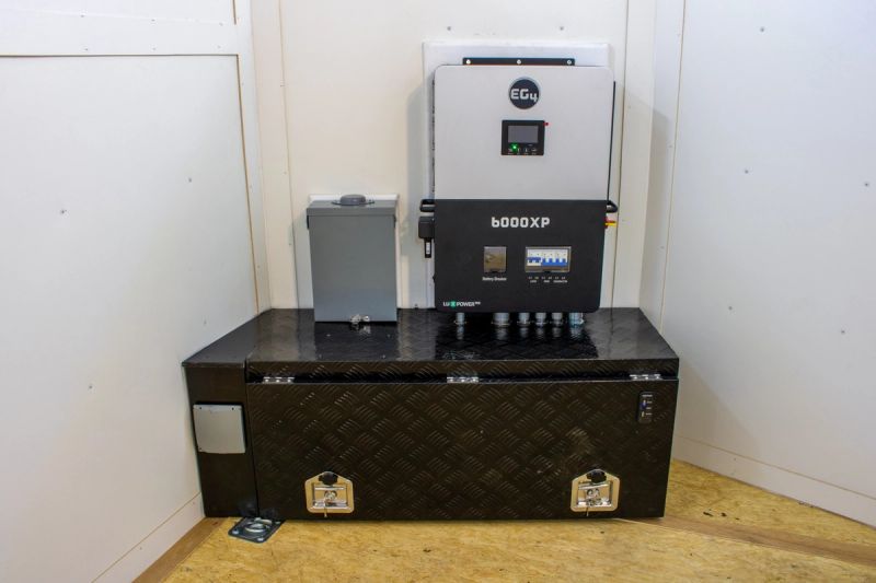 Off-grid solar install