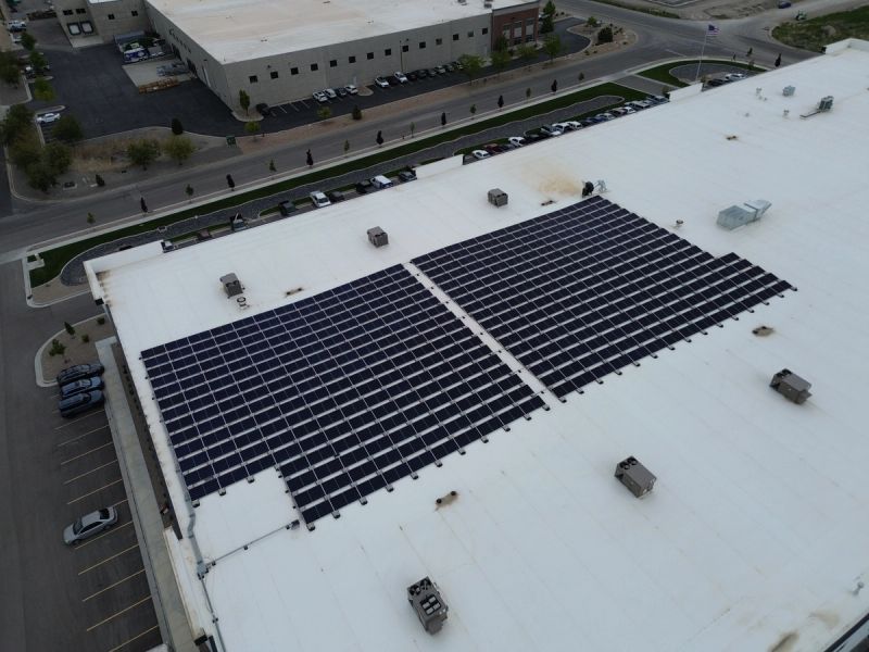 Commercial solar install