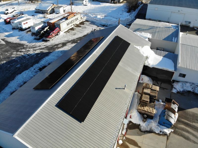 Commercial solar install