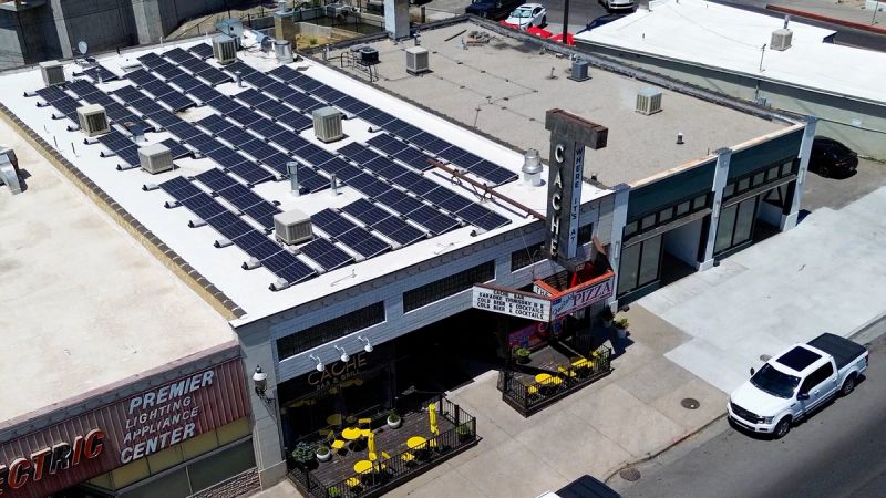 Commercial solar install