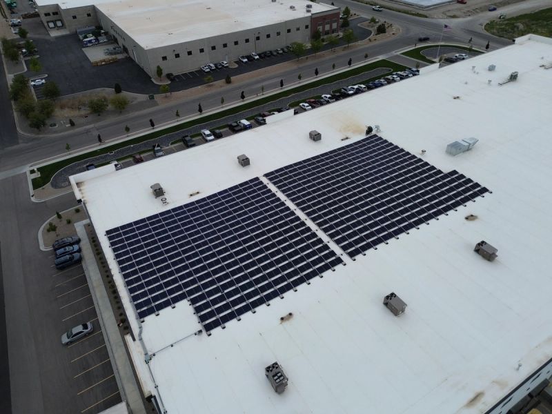 Commercial solar install