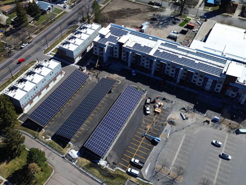 Commercial solar install
