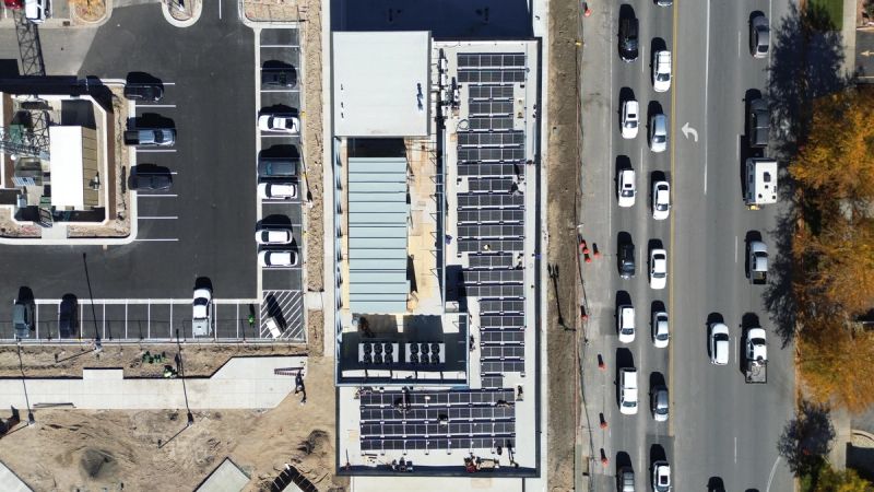 Commercial solar install