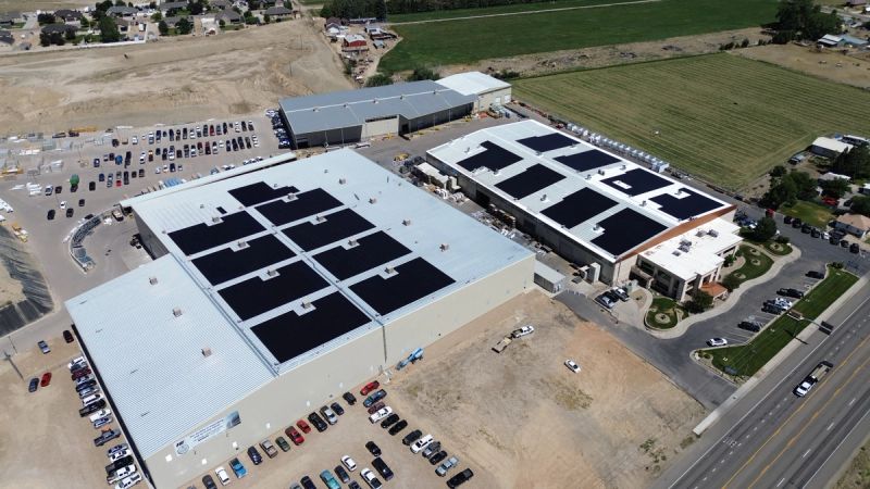 Commercial solar install