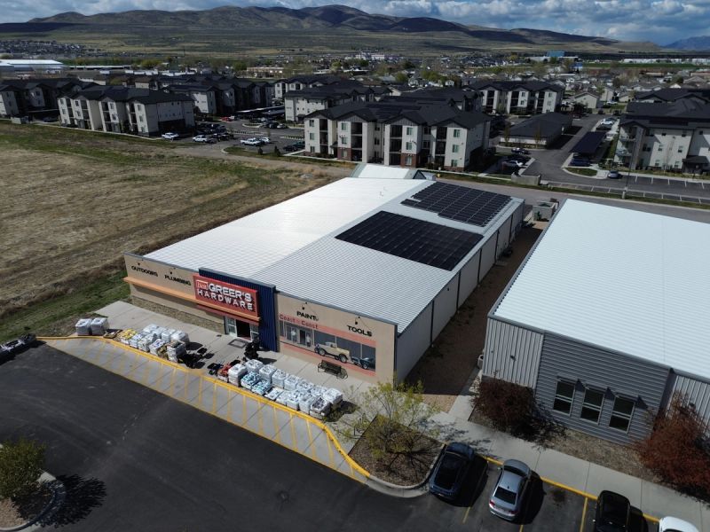 Commercial solar install