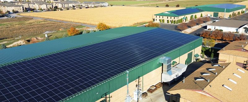 Commercial solar install