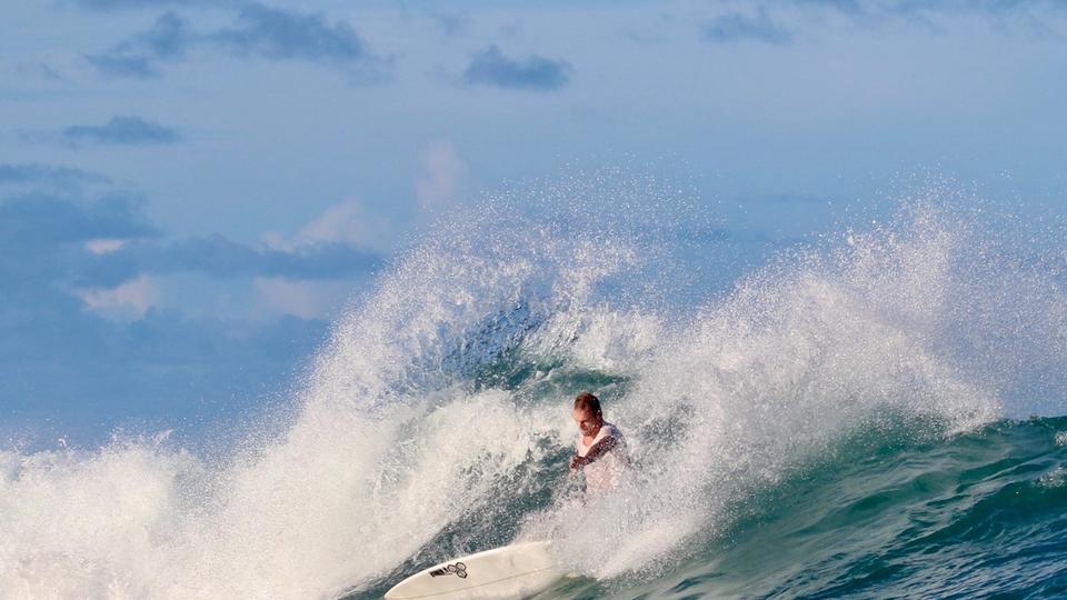 Surf Maroc Co-Founder Ben O'Hara surfing