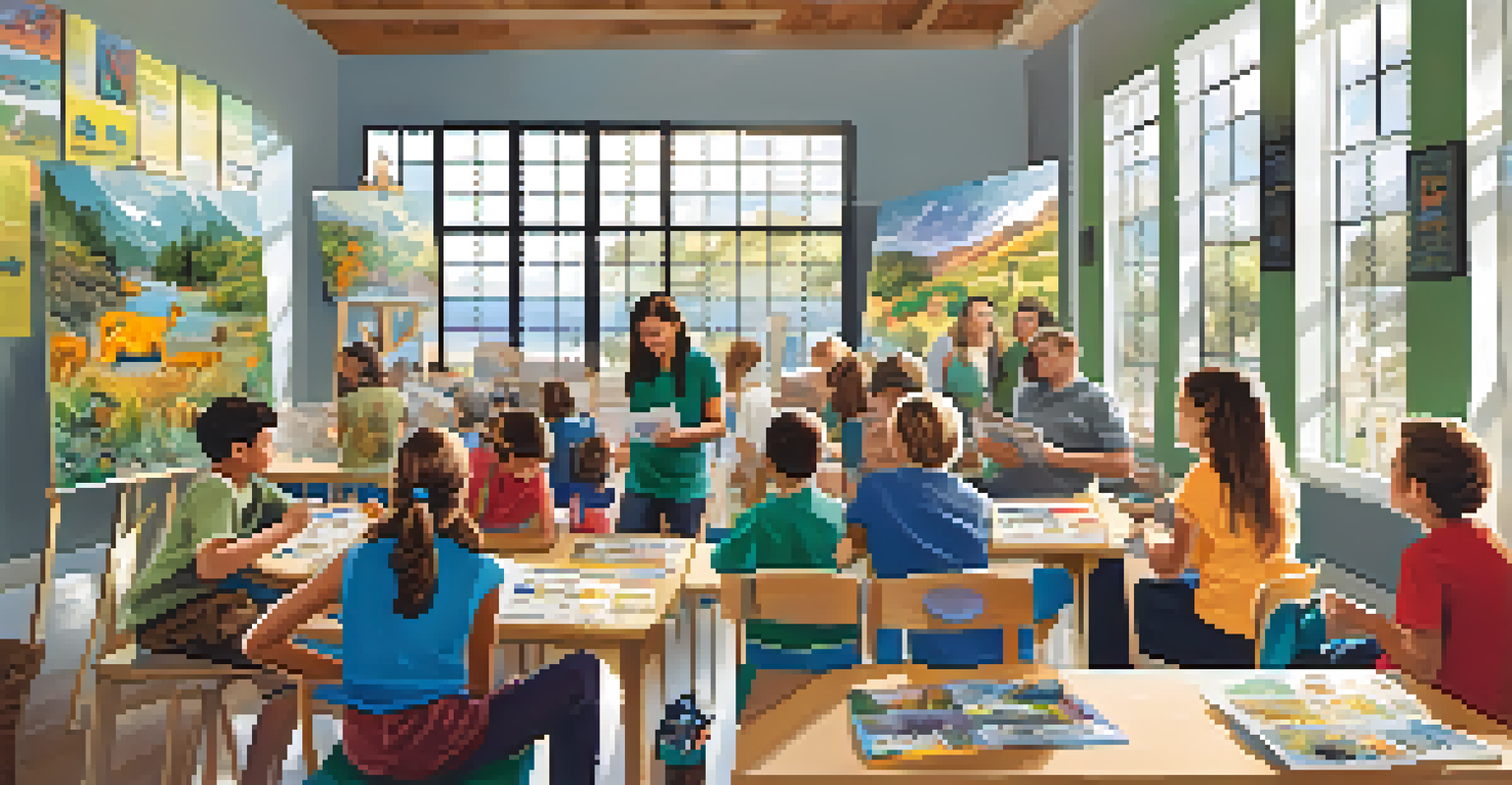 Volunteers participating in an educational workshop on wildlife conservation in Malibu.
