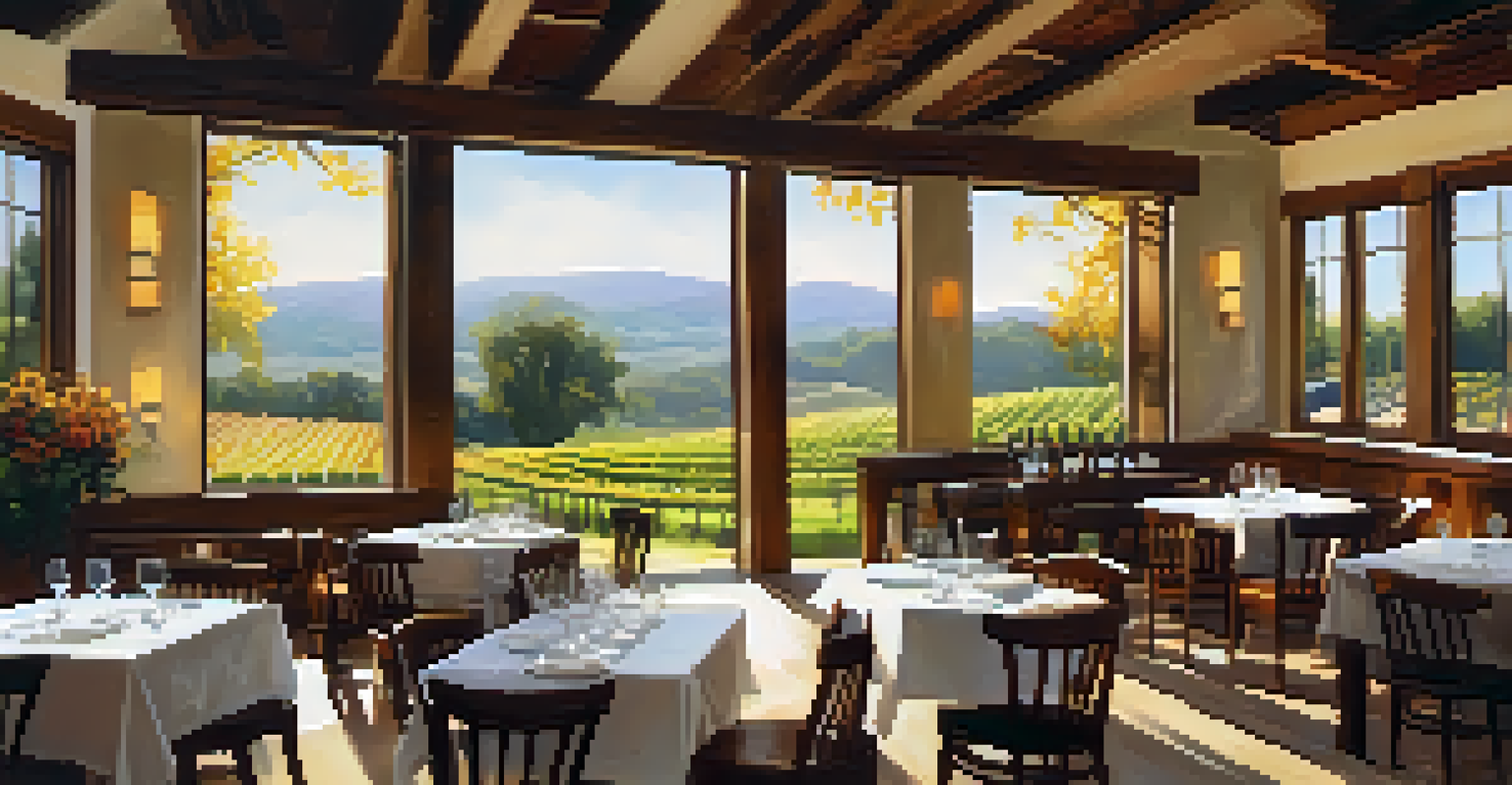 A cozy outdoor tasting room at Semler Wines with rustic decor, guests enjoying wine tasting, and a view of the vineyard.