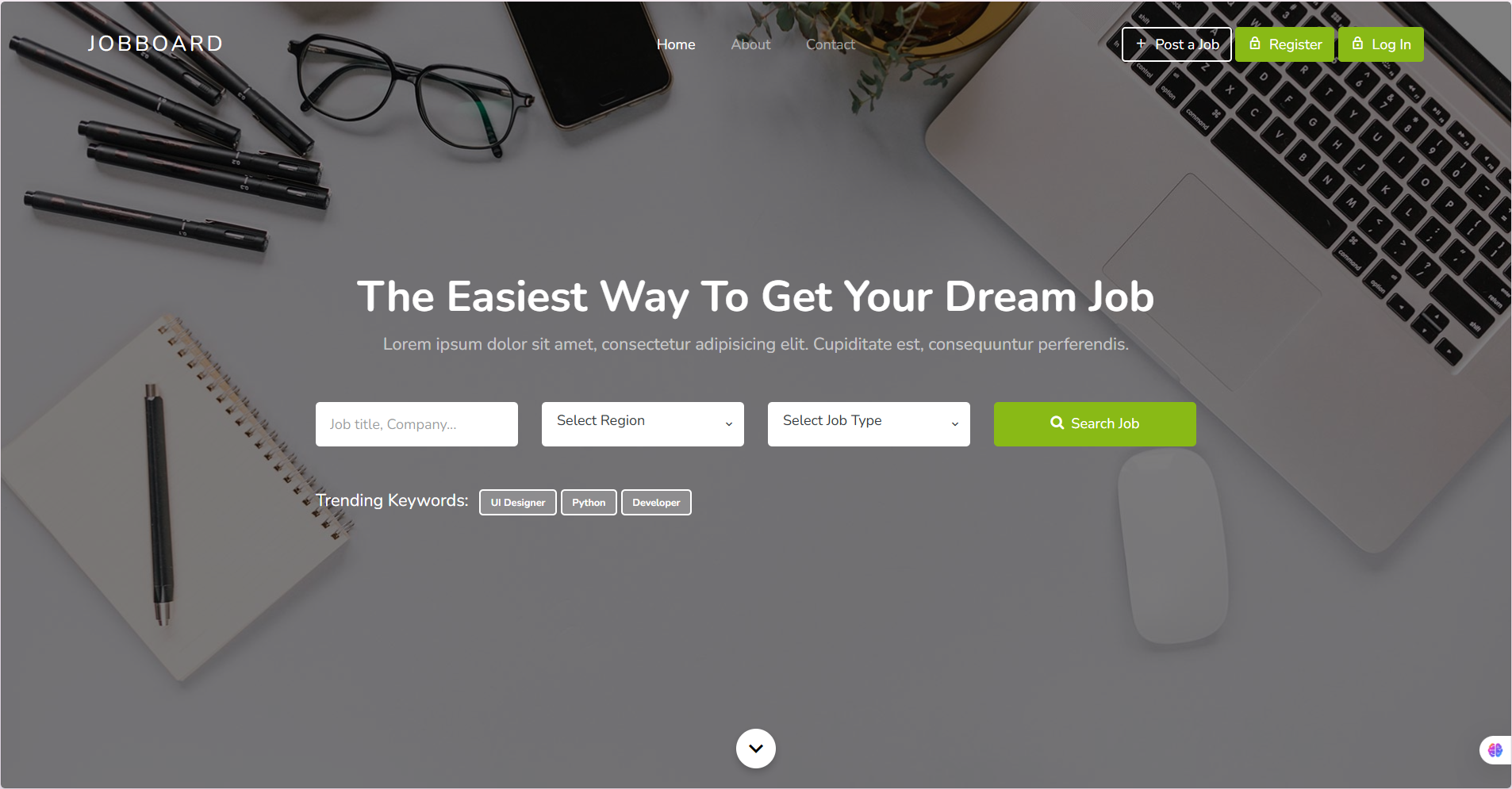 Job Portal UI – Modern Job Search & Recruitment Platform - HTML UI